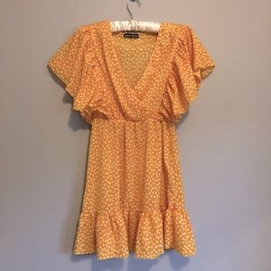 Shein Yellow Flowy Dress